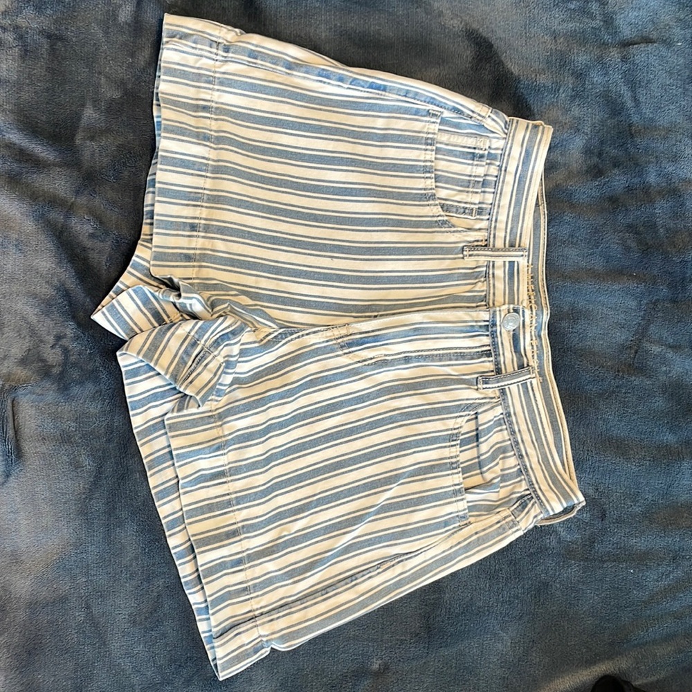 Blue and white sailor shorts